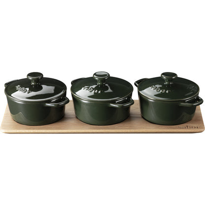 Sabor - Minigryte serveringssett s/3 - 0,3 l