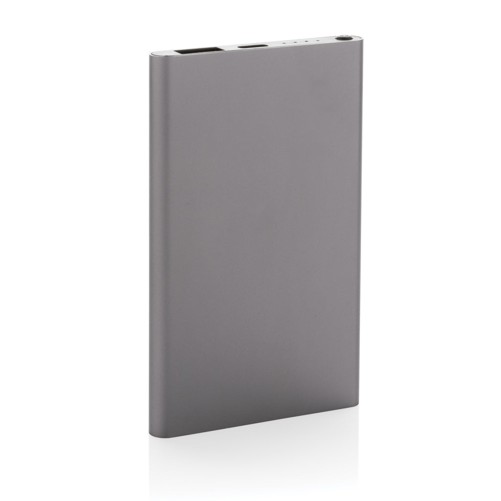 Powerbank 4000 mAh i resirkulert aluminium