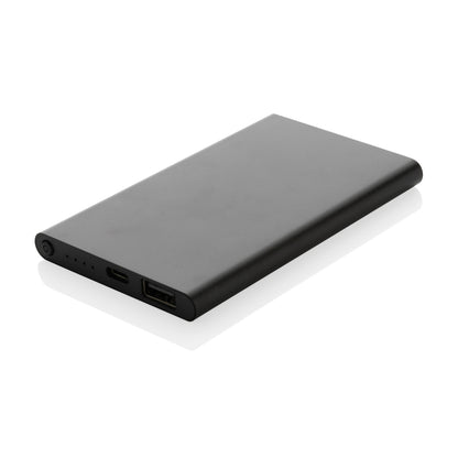 Powerbank 4000 mAh i resirkulert aluminium
