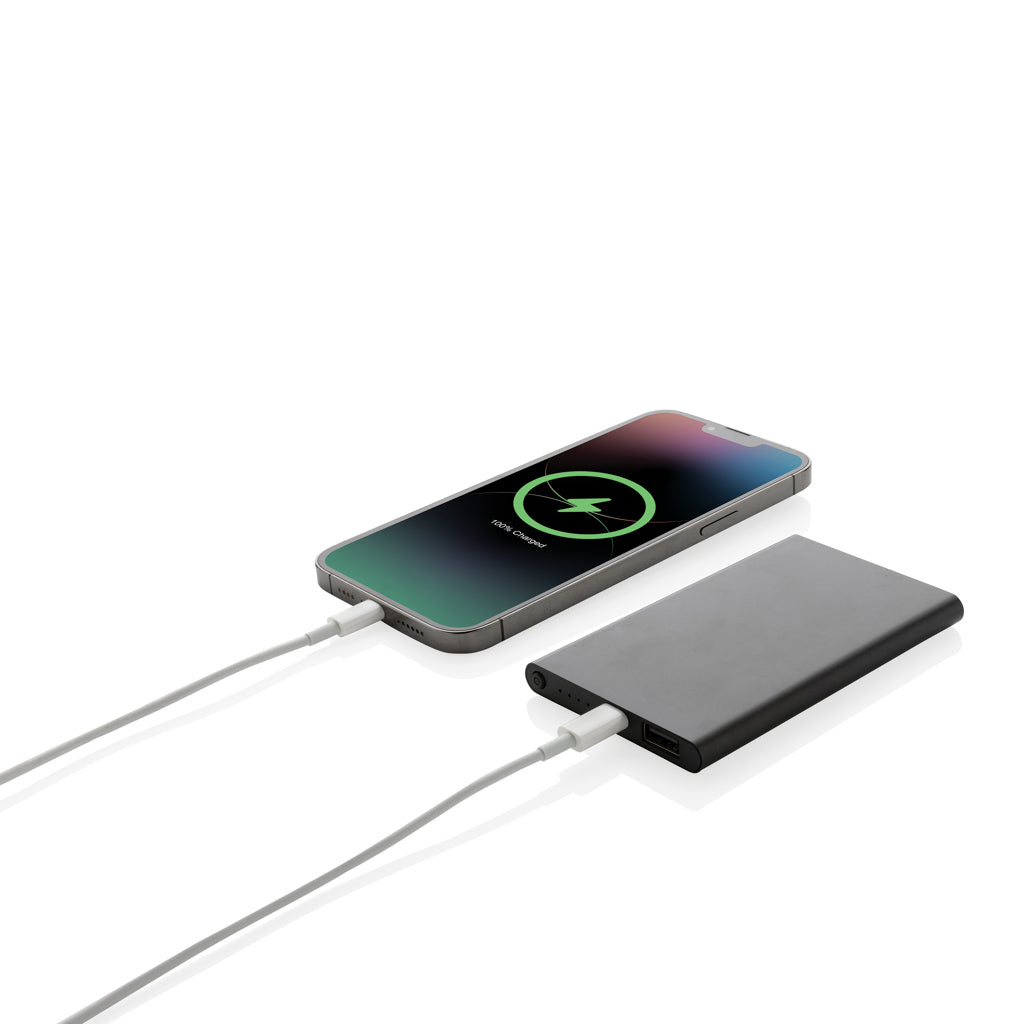 Powerbank 4000 mAh i resirkulert aluminium