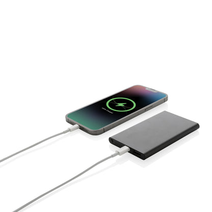 Powerbank 4000 mAh i resirkulert aluminium