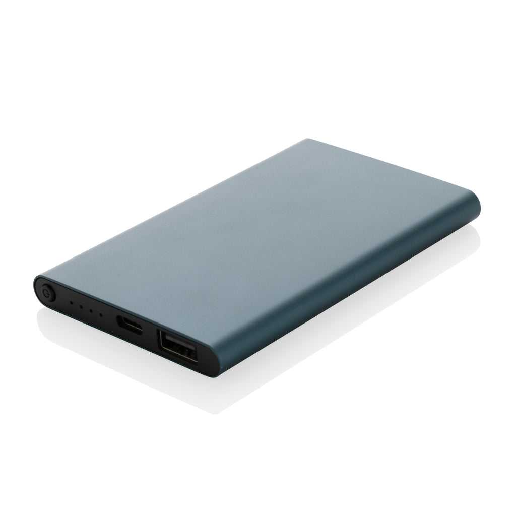 Powerbank 4000 mAh i resirkulert aluminium