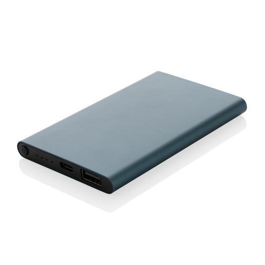 Powerbank 4000 mAh i resirkulert aluminium